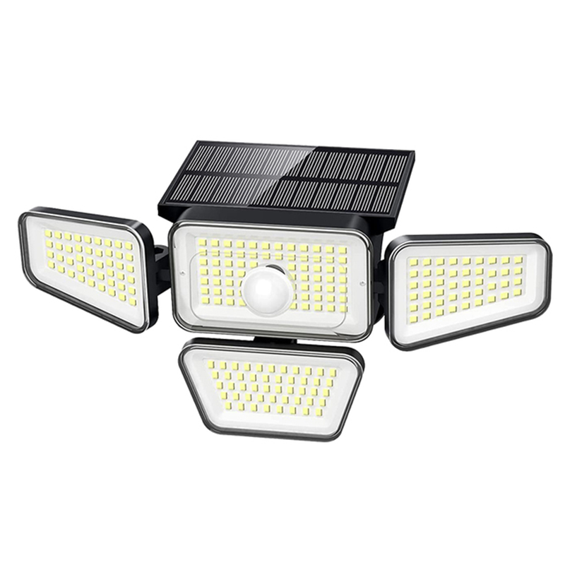 270 LED 4 Hesds PIR Solar Wall Light