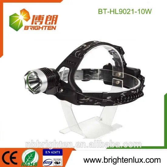 Popular Wholesale Aluminum 2*18650 Rechargeable cheap mining headlight 3 Mode durable headlamp flashlight