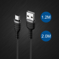 Aleación de aluminio USB2.0 al cable de datos Lightning