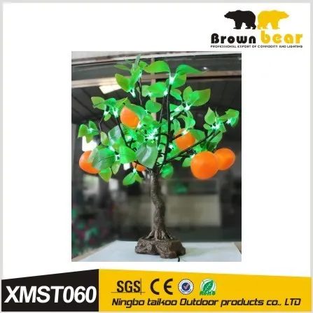 beautiful decoration oranges outdoor christmas tree