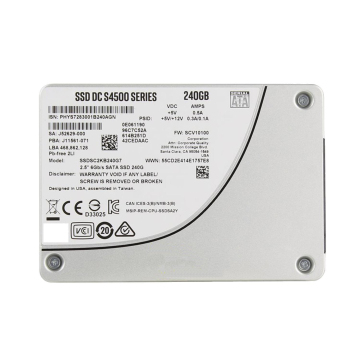 DC-S4500 Series 240GB SATA 3.0 Internal Solid State Drive (SSD) with 6Gb/s Speed and 3D NAND TLC Technology