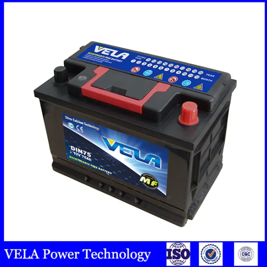 Rechargeable safety long life battery DIN75 12V 75AH maintenance free battery for sale