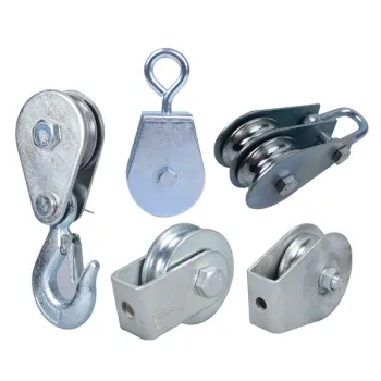 Small Metal Pulley Wheel with Bearings for Household Construction Lifting