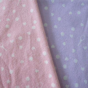 Print interlock fabric, made of 100% cotton