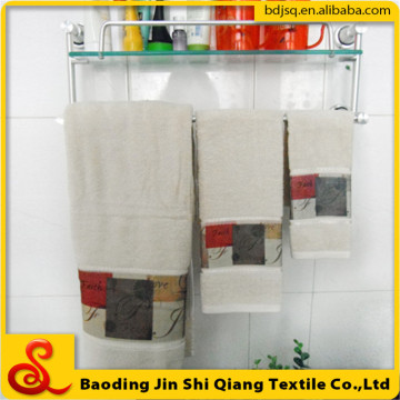 wholesale cheap 100% cotton elegant gift towel cotton bath hotel towel set
