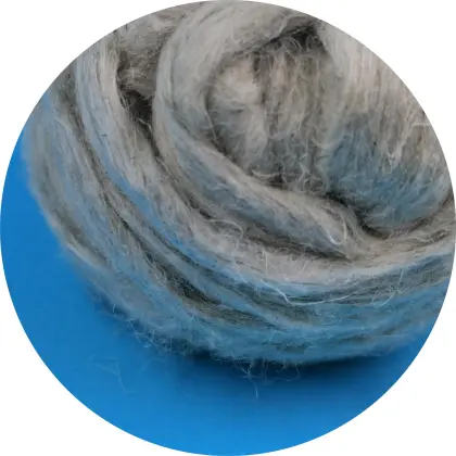 2400NM Raw Hemp Fibre Top for Spinning