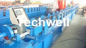 High Speed 0 - 20m/min Roller Shutter Door Slat Forming Machine With 13 Stes Main Roller