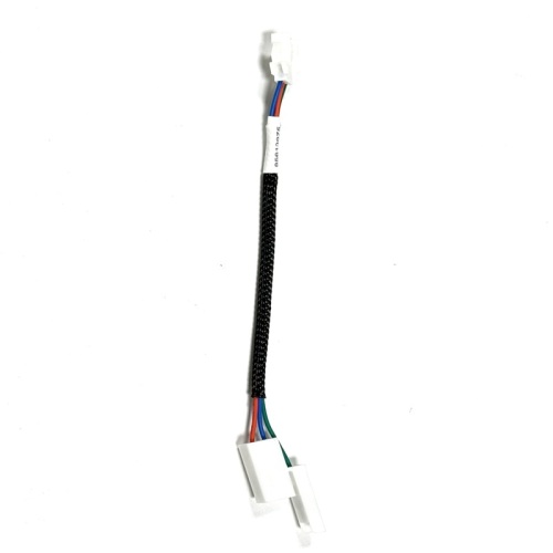 Cablaggio dell'interruttore di gonfiaggio automobilistico JST a 3 pin con manicotto protettivo intrecciato