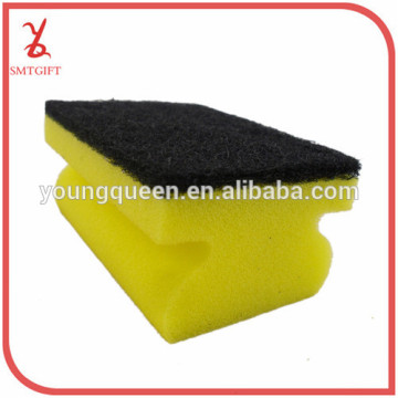 QJB05 -density-shaped kitchen sponge scouring pad sponge wash sponge brush block / sponge scouring cloth /cleaning cloth