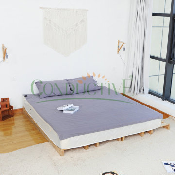 Grounded grounding flat sheet dari bahan Cotton Silver