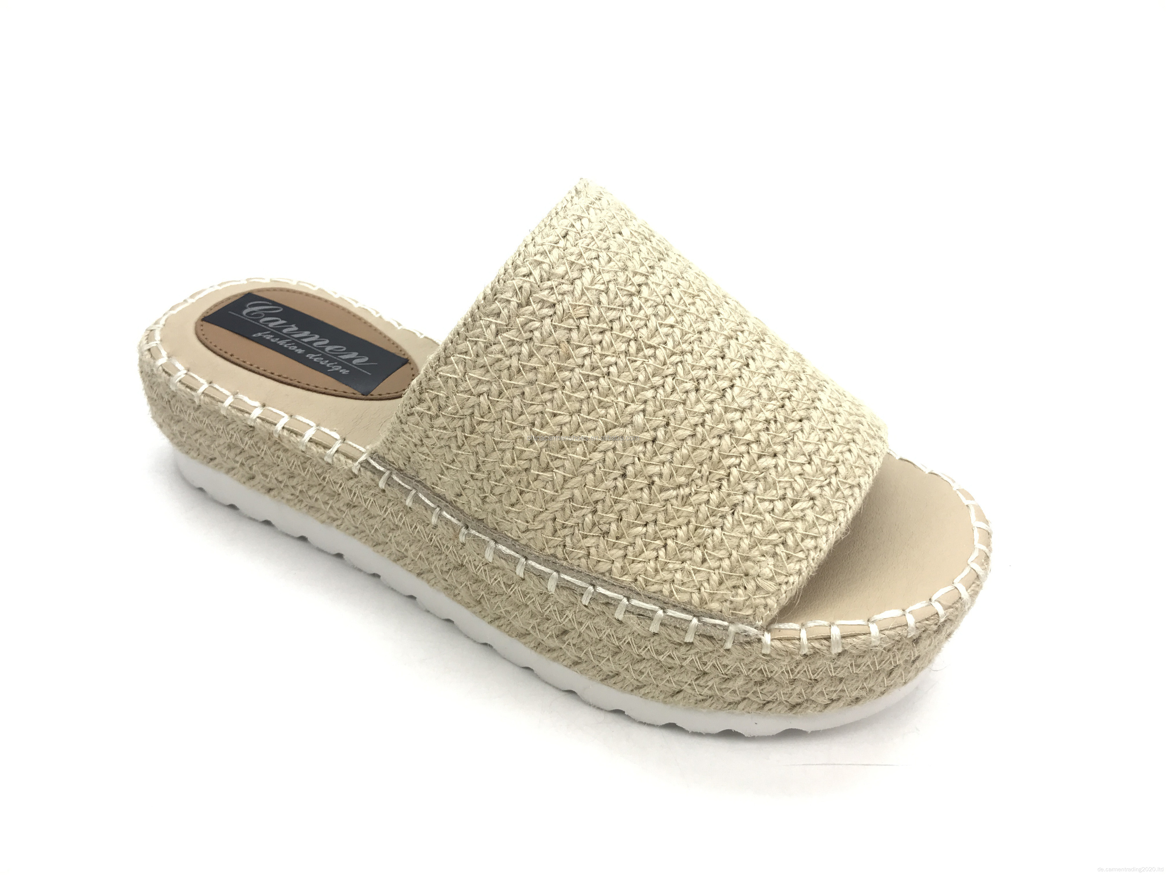 Frauen Sommer Espadrille Wedge Sandale