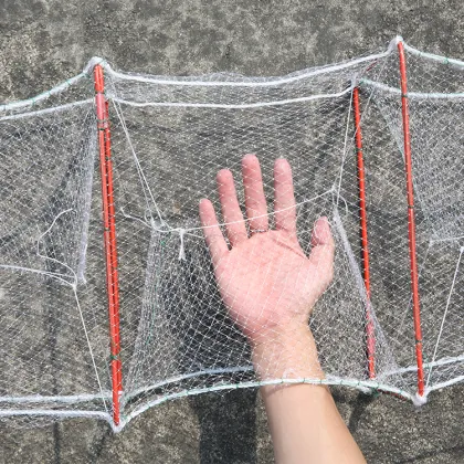 Hot Selling 18cmx32cmx29frames Nylon PE Mesh Aquaculture Fish Pot/Crayfish Pot