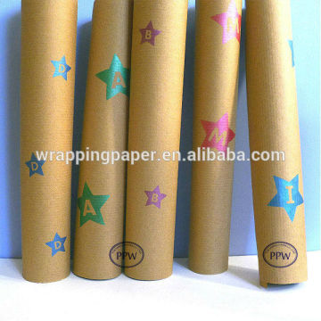 Christmas Paper Brown Kraft Paper Roll Jumbo Paper Roll