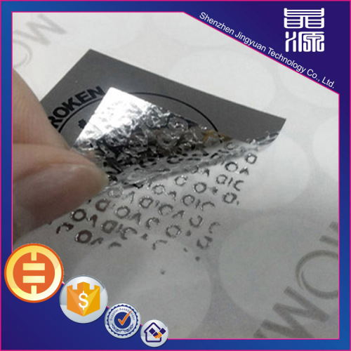 3d PET Material Honeycomb Hologramm Aufkleber Custom Label