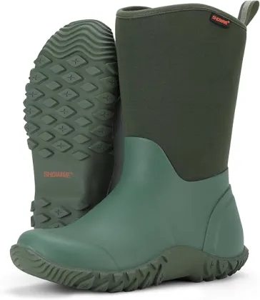 Durable Mid-Calf Rain Boots