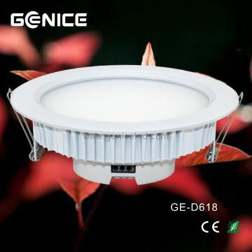 AC100-240V 6inch 1500lm 18W Lifud isolated driver down LED light