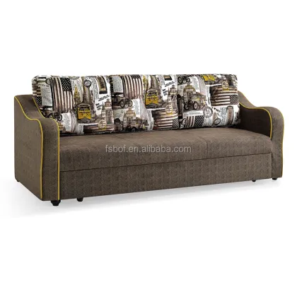 Designer Wrought Iron Sofa Bed for Living Room - Flat Pack LS8112