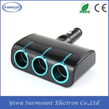 2016 New Factory Price 3 Ports Car Socket Cigarette Lighter Socket