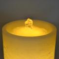 Led Rechargeable Wave Flat Candle With Button