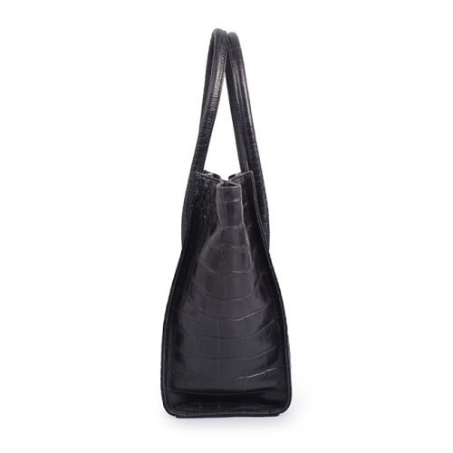 Crocodile Embossed Leather Women Top Handle Tote Handbags