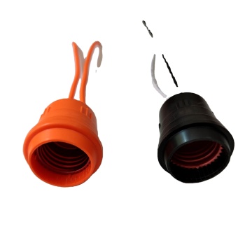 E27 519 Bakelit Plastiklampenhalter - wasserdichter Glühbirnenhalter mit Draht
