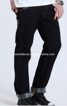 Spliced with Camo Inside Bottom Jeans