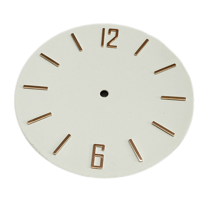 Dial Minimalismo bianco indici applicati per orologio