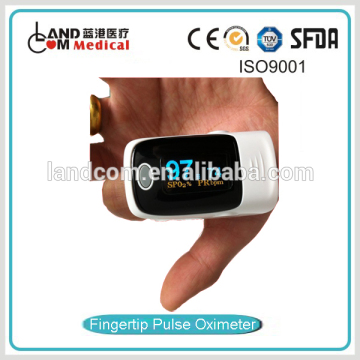 Finger pulse oximeter with rotatable display CE Approved
