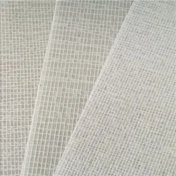 Mesh Reinforced White Polyester Mat