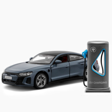 Authentic 1:36 Scale Diecast Model Car: Audi RS e-tron GT with Sound, Light, and Interactive Features - Perfect Decorative Ornaments for Doors