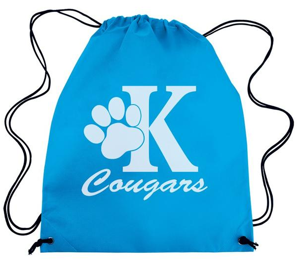 Back To School Nylon Drawstring School Bag