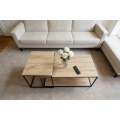 Conjunto de mesa de café minimalista moderno de duas peças