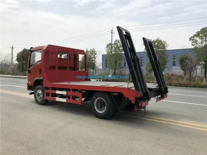 Cheap brand 0 degree flatbed wrecker towing truck