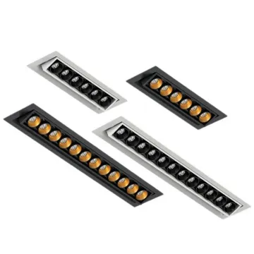 Aluminiowa lampa sufitowa nowoczesnego sklepu