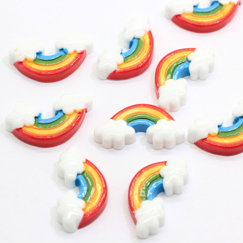 30mm Lovely Colorful Cloud Resin Flatback Cabochons For Hair Bow Centers DIY Scrapbooking Decoration