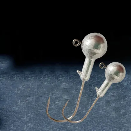 Taigek Fish Lead Head Hook Metal Jig for Texas Rig