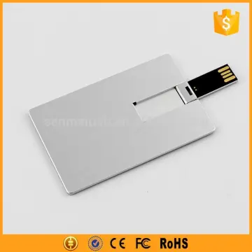 promotional usb medical thin metal card pendrive with full color prinitng