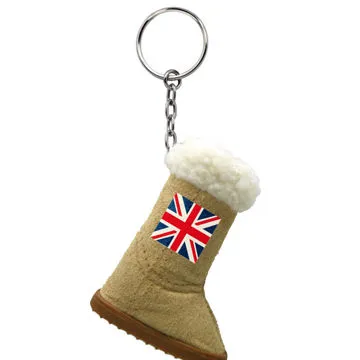 plush Snow Boot Toy Keychain, Customized Designs Welcomed