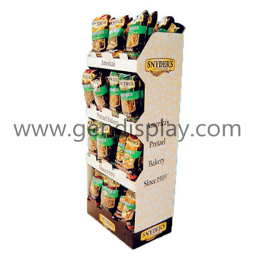 Pop Foods Cardboard Display, POS Snacks Display (GEN-FD108)