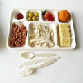 Bagasse 7 compartment tray 330x233x30mm