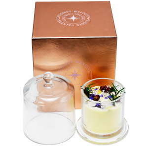 Bell Jar Dried Flowers Scented Candle Gift Set