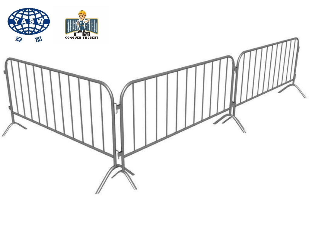 Barricade di sicurezza per portabiciclette di controllo della folla in metallo