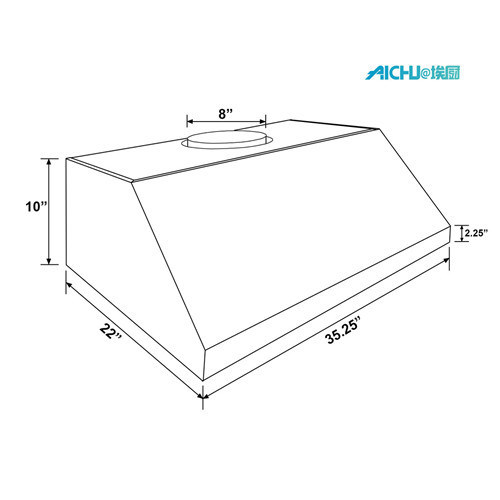 Slim Hood 30 Inch Vented UnderCabinet RangeHood Stainless Steel Supplier