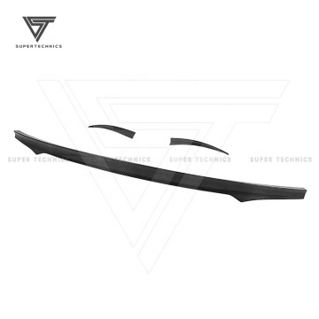 Spoiler centrale in fibra di carbonio in stile PT 3 pezzi per Maserati Levante 2016-2019
