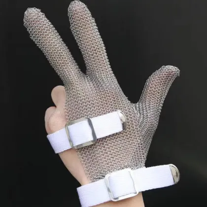 Stainless Steel Mesh Metal Mesh Butcher Gloves Protect Gloves