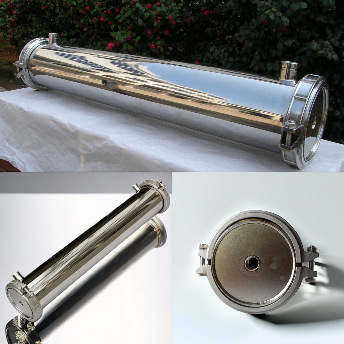 Ss Membrane Vessel Sus304 8inch Diameter Low Pressure Ro Housing, High ...