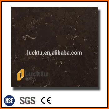 Popular brown marble looking man-made quartz stone countertop