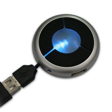 USB Hub with Four Ports, Supports Both Full and Low Speeds