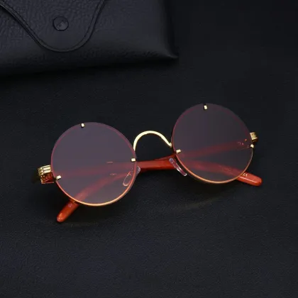 2022 Classic Metal Round Frame Sunglasses - UV Blocking Anti Blue-Ray Glasses on Sale