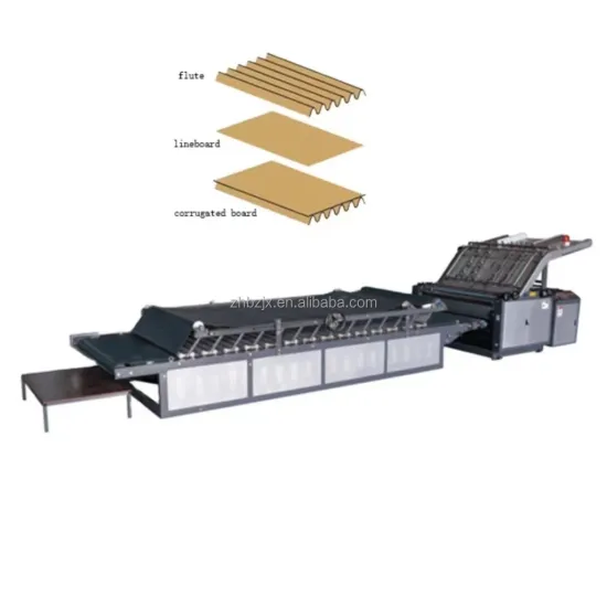 Lowest Price ZH-TMJ Corrugated Semi-Automatic Paper Laminating Machine